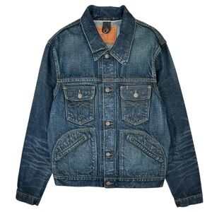 NWT RRL Ralph Lauren Double RL Stratford Dark Wash Denim Work Jacket